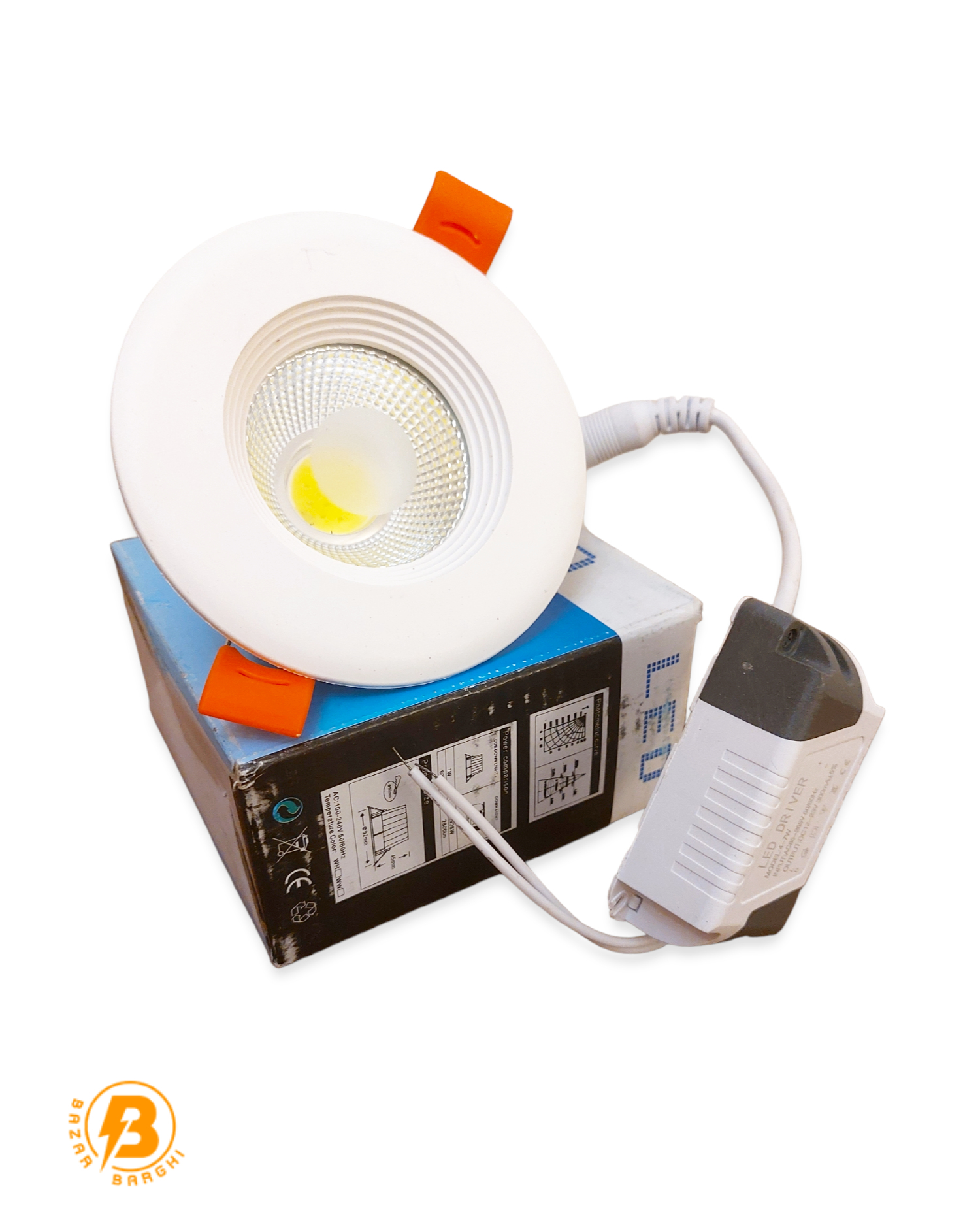 پنل ۷ وات cob توکار برند downlight 1